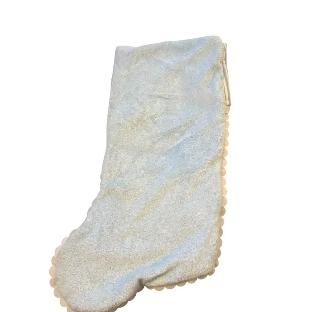 BLUE BABY'S FIRST‎ CHRISTMAS STOCKING Carriage Pram Boys Infant Holiday Decor